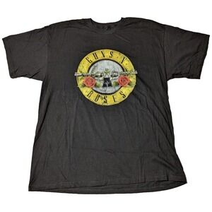 GUNS‎ N ROSES Men Size 2XL Black Cotton Bravado Graphic T-Shirt NEW